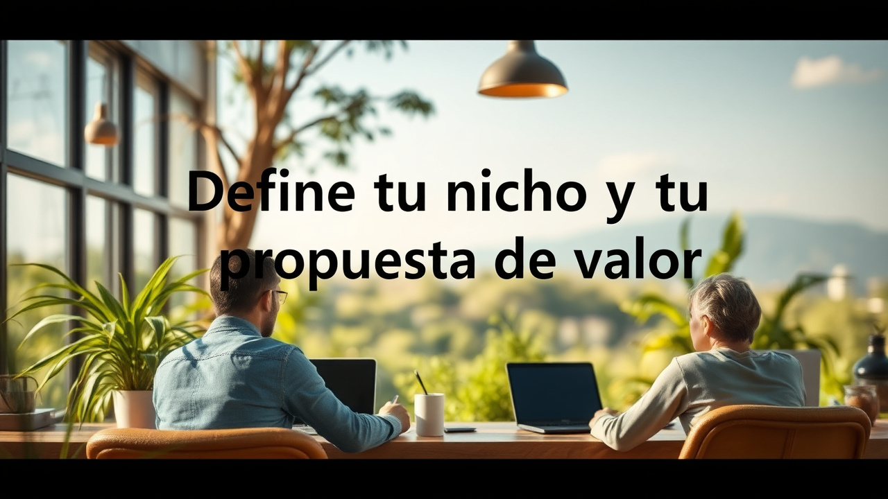 Define tu nicho y tu propuesta de valor