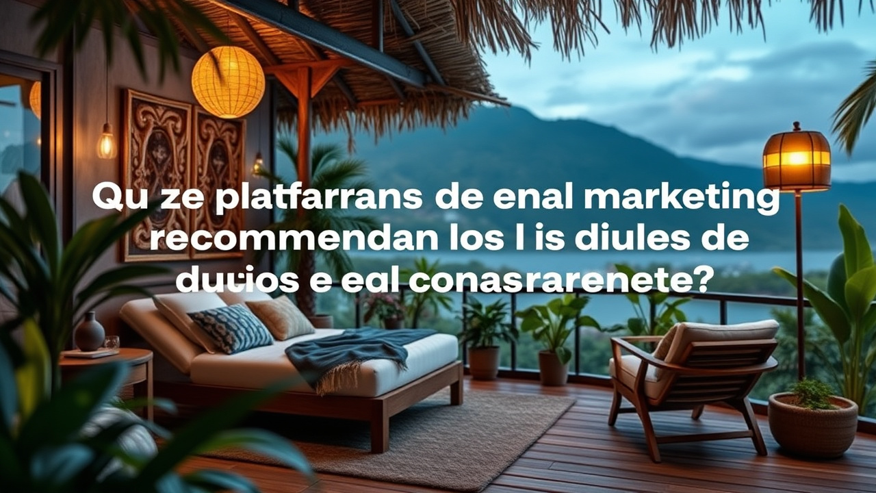 ¿Qué plataformas de email marketing recomiendan los dueños de Airbnb costarricenses?