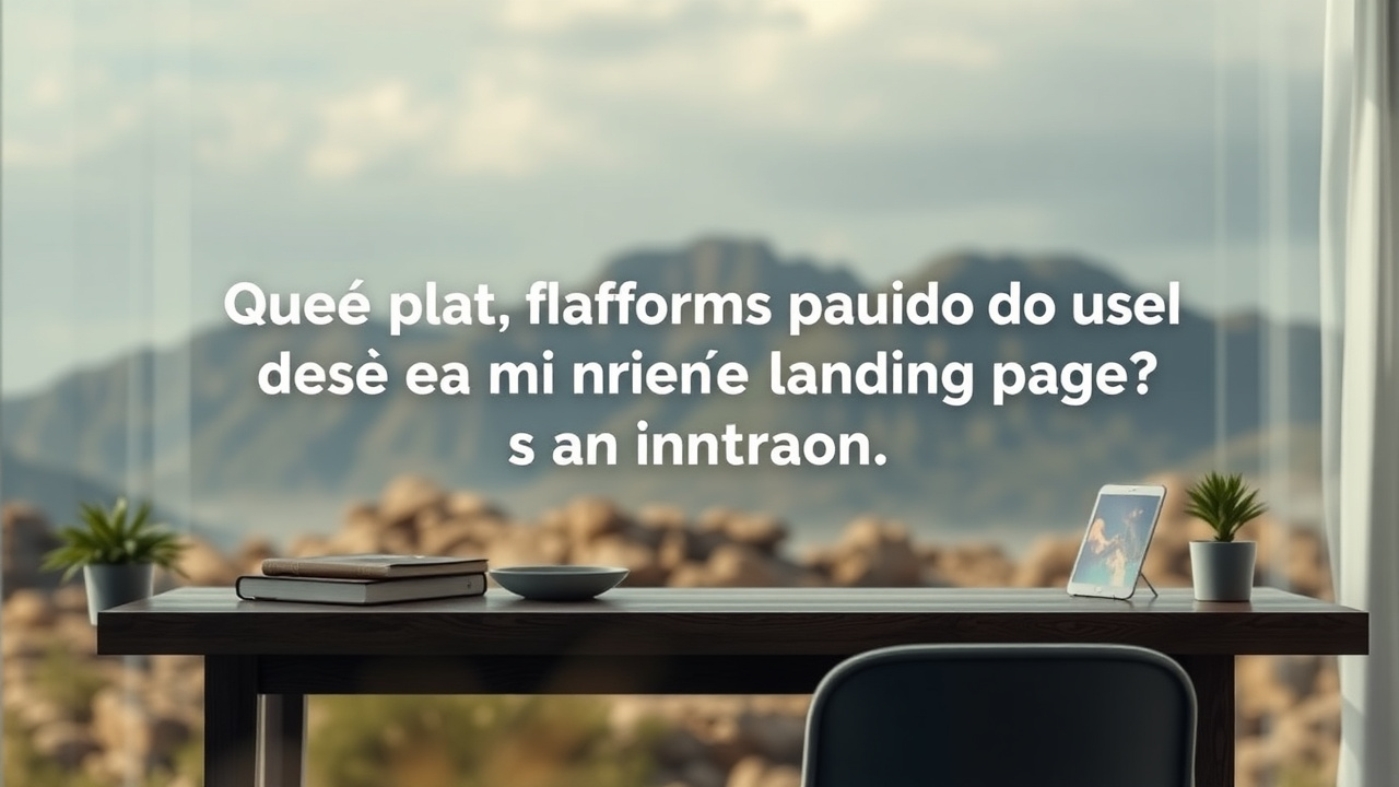 ¿Qué plataformas gratuitas puedo usar en Perú para diseñar mi primera landing page?